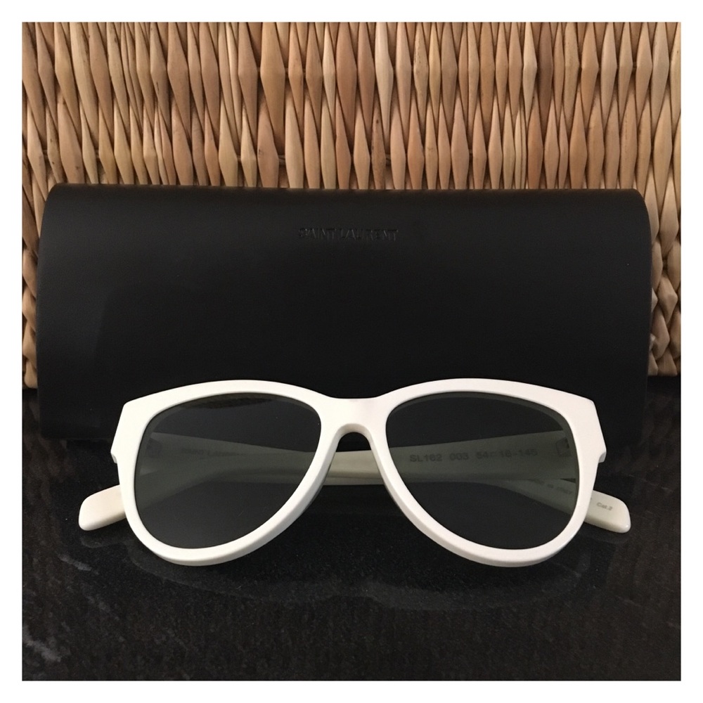 Yves Saint Laurent Sunglasses—White Frames w/Case - Picture 12 of 15